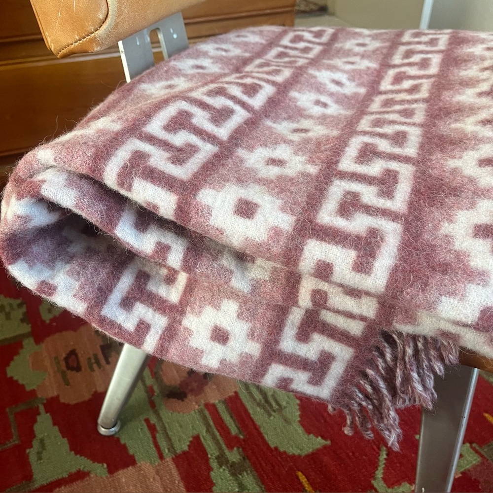 Alicia Adams Alpaca Wool Blend Throw Blanket Southwestern Print